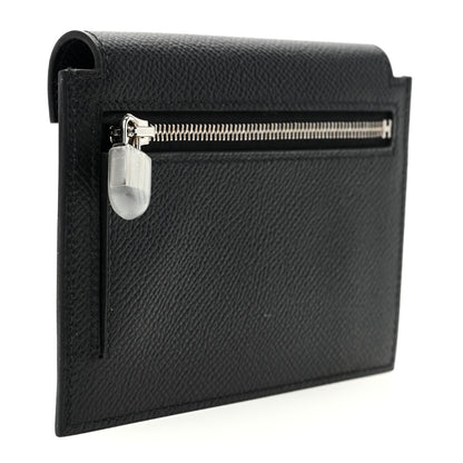 Hermes Epsom Kelly Pocket Compact Wallet Black 3 of 8