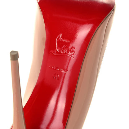 Christian Louboutin Patent Pigalle Follies 100 Pumps 40 Nude 8 of 10