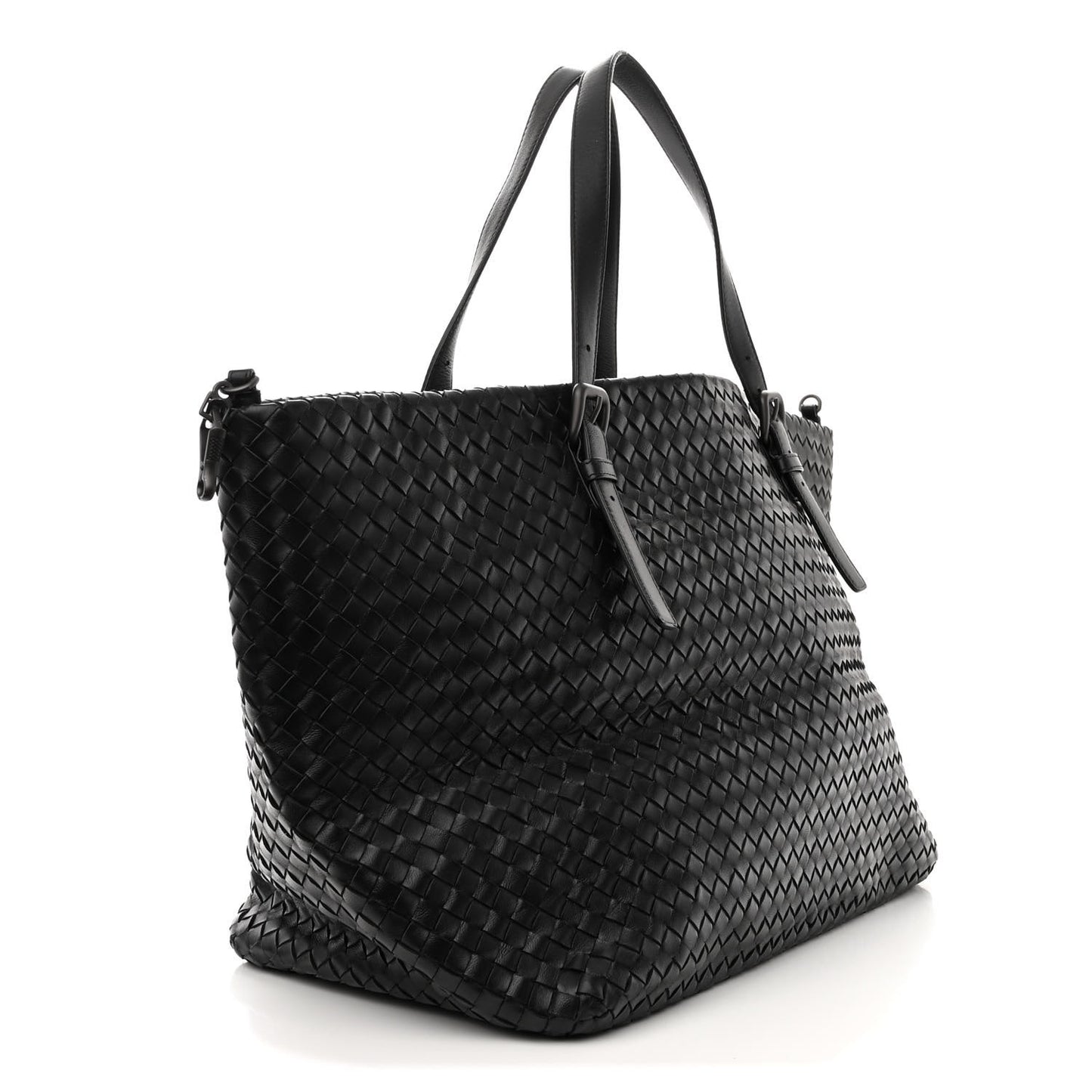 Nappa Intrecciato Large Cesta Tote Black