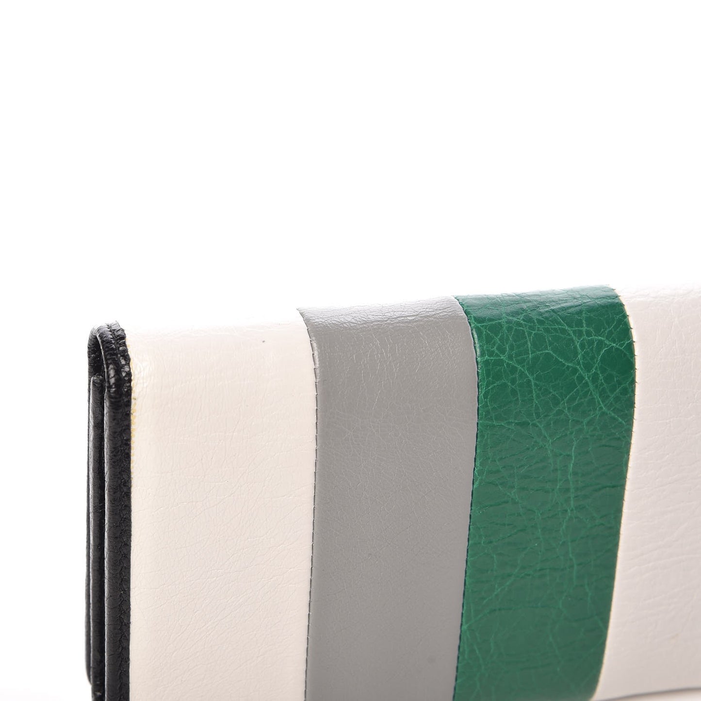 Agneau Arena Multicolore Classic Hardware Money Wallet Green Grey Black