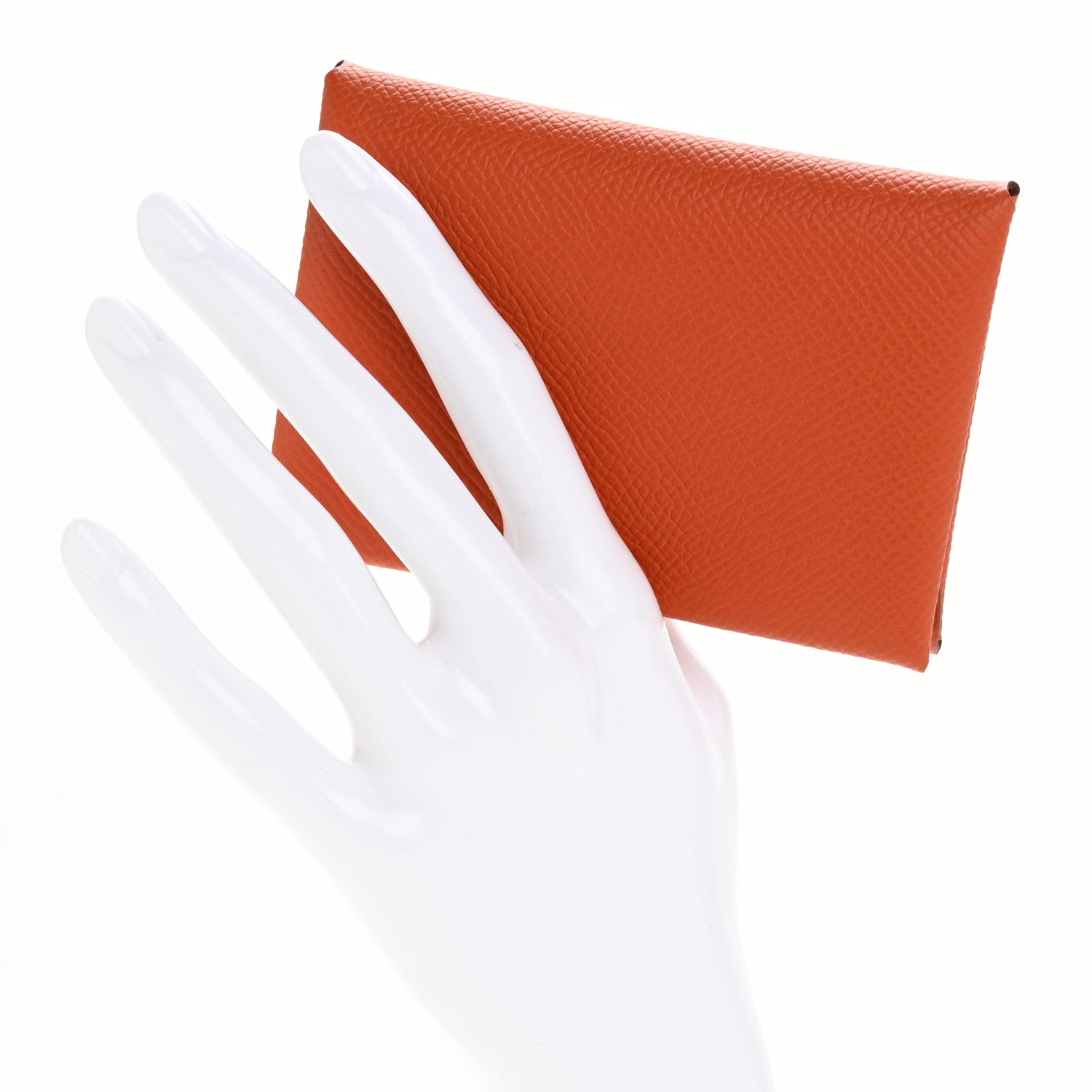 Hermes Epsom Calvi Duo Card Case Terre Battue 2 of 8