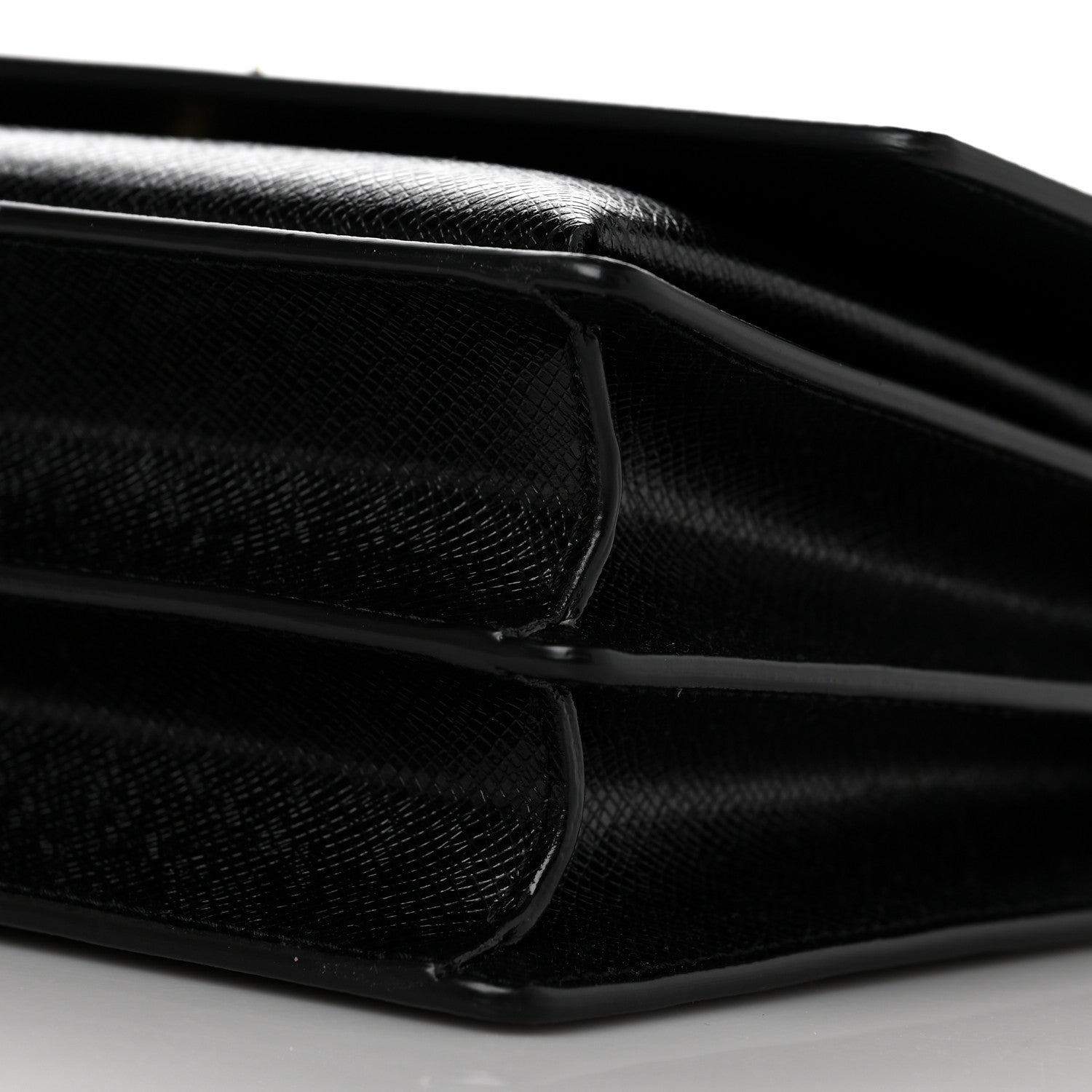 Saint Laurent Coated Bark Calfskin Medium Monogram Sunset Black 9 of 10