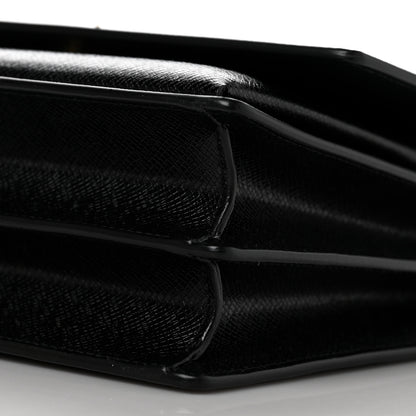 Saint Laurent Coated Bark Calfskin Medium Monogram Sunset Black 9 of 10