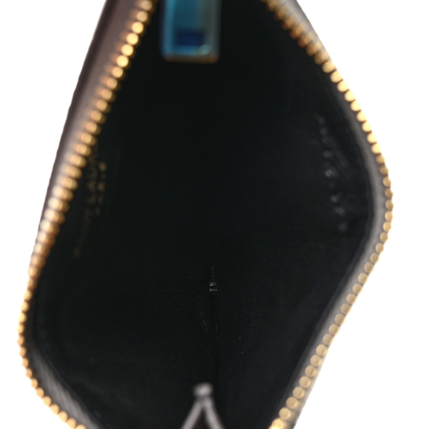 Grain De Poudre Matelasse Chevron Monogram Fragments Zippered Card Case Fog