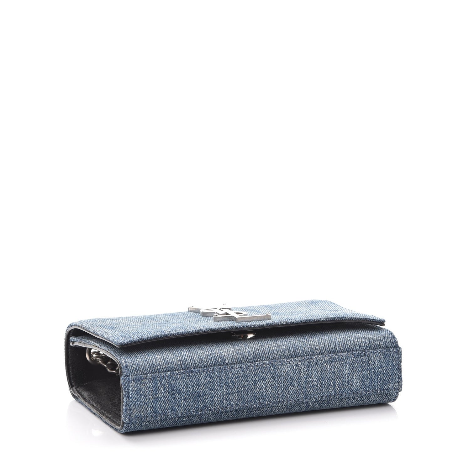Denim Small Classic Monogram Satchel Blue