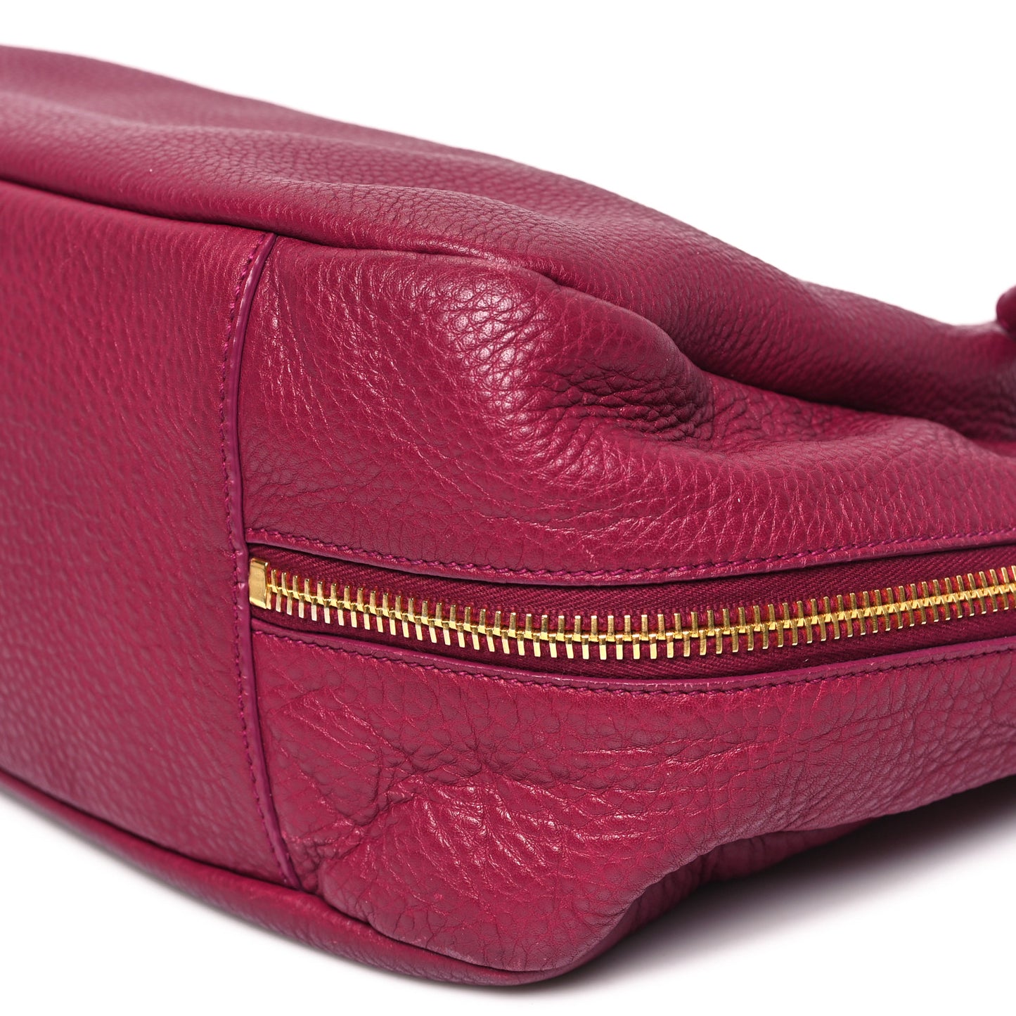 Vitello Daino Side Zip Pocket Hobo Ametista