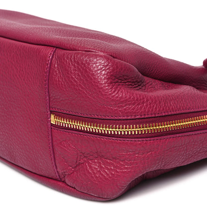 Prada Vitello Daino Side Zip Pocket Hobo Ametista 10 of 14