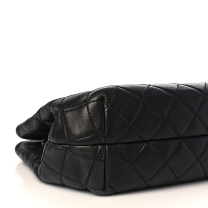 Chanel Lambskin Quilted Accordion Tote Black 7 of 9