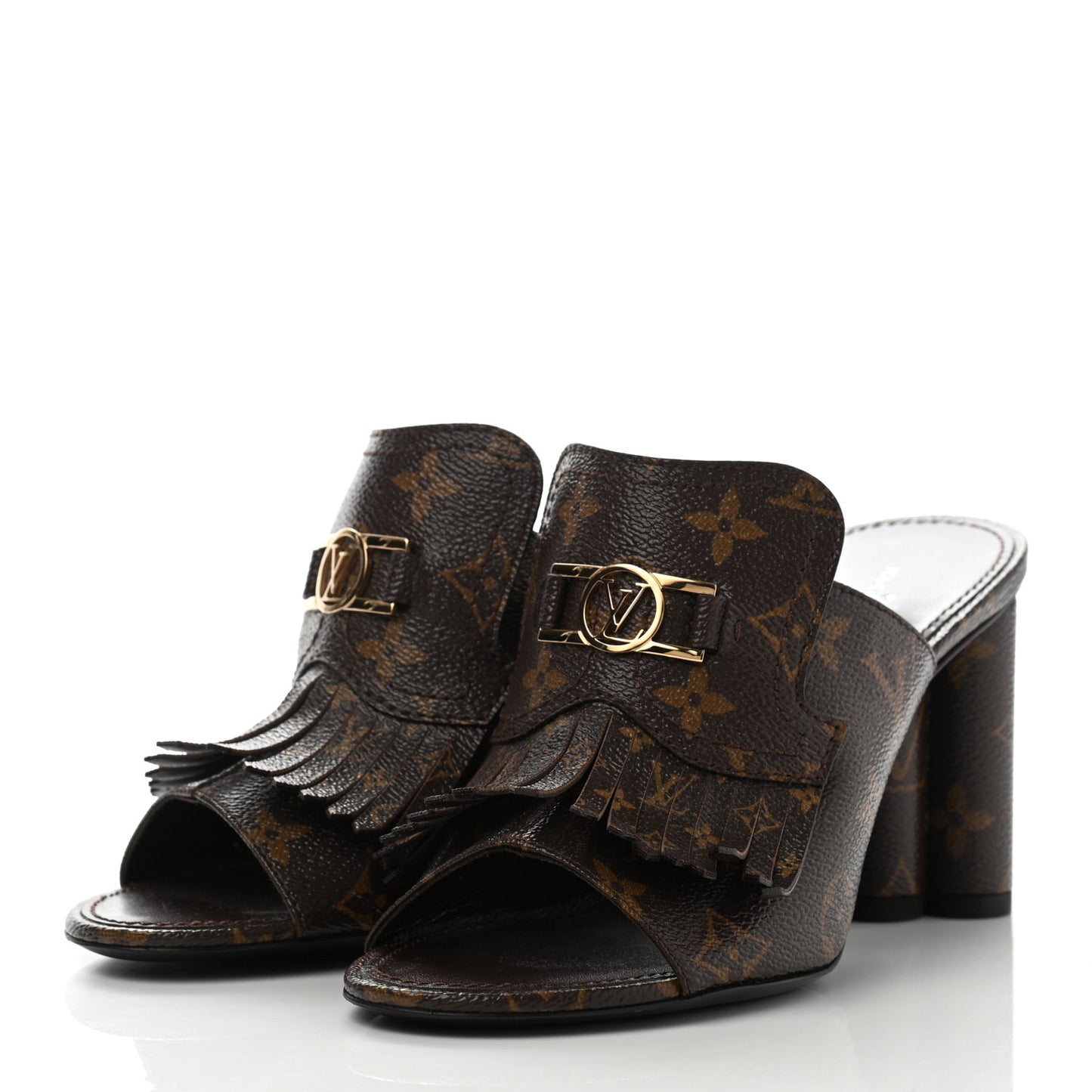 Patent Monogram Indiana Mule 39 Cacao Brown