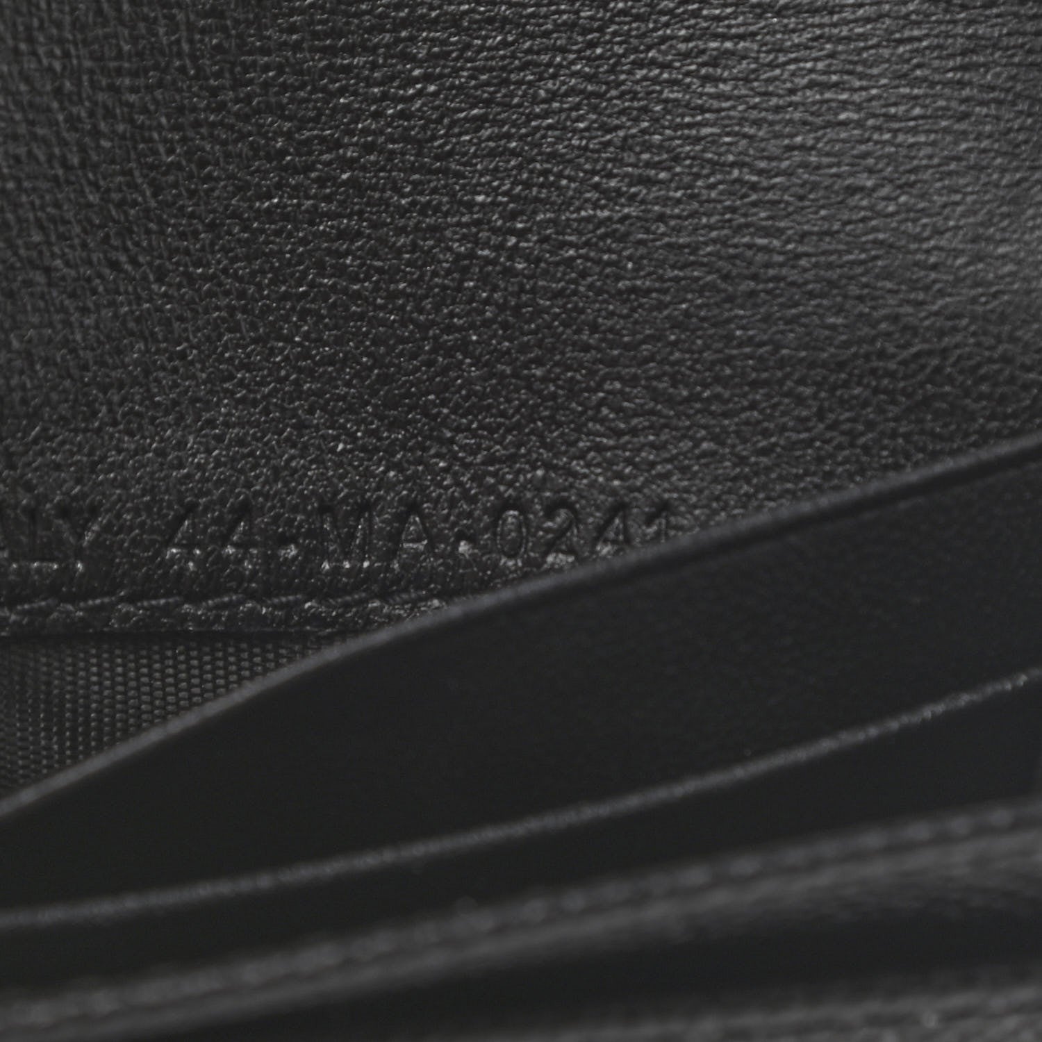 Christian Dior Grained Calfskin Saddle Card Holder Black 8 of 9