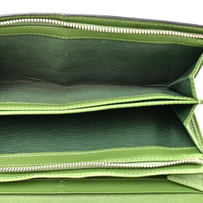 Valentino Garavani Calfskin Rockstud Wristlet Travel Wallet Green 6 of 17