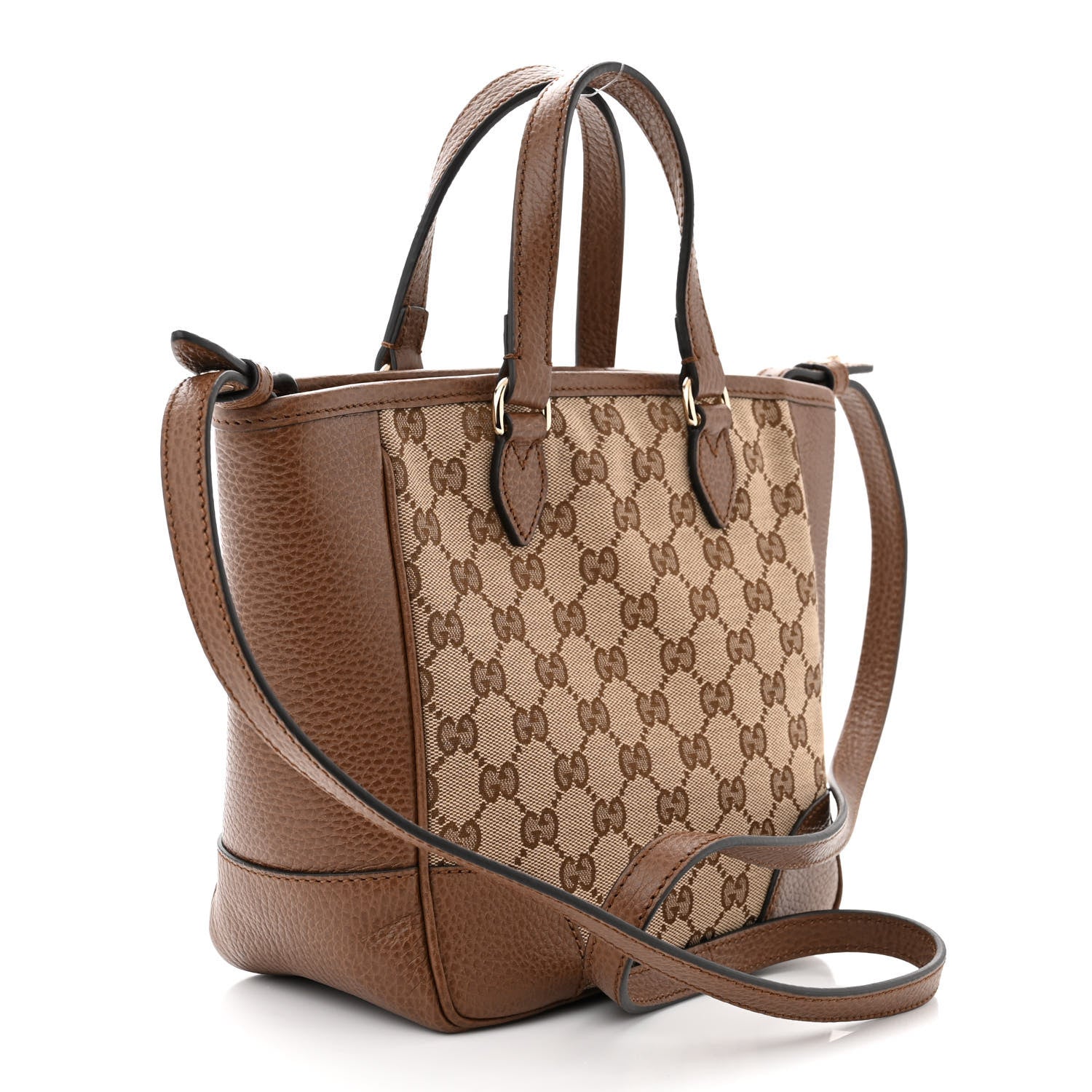 Gucci Monogram Small Bree Tote Beige Tabacco 3 of 10