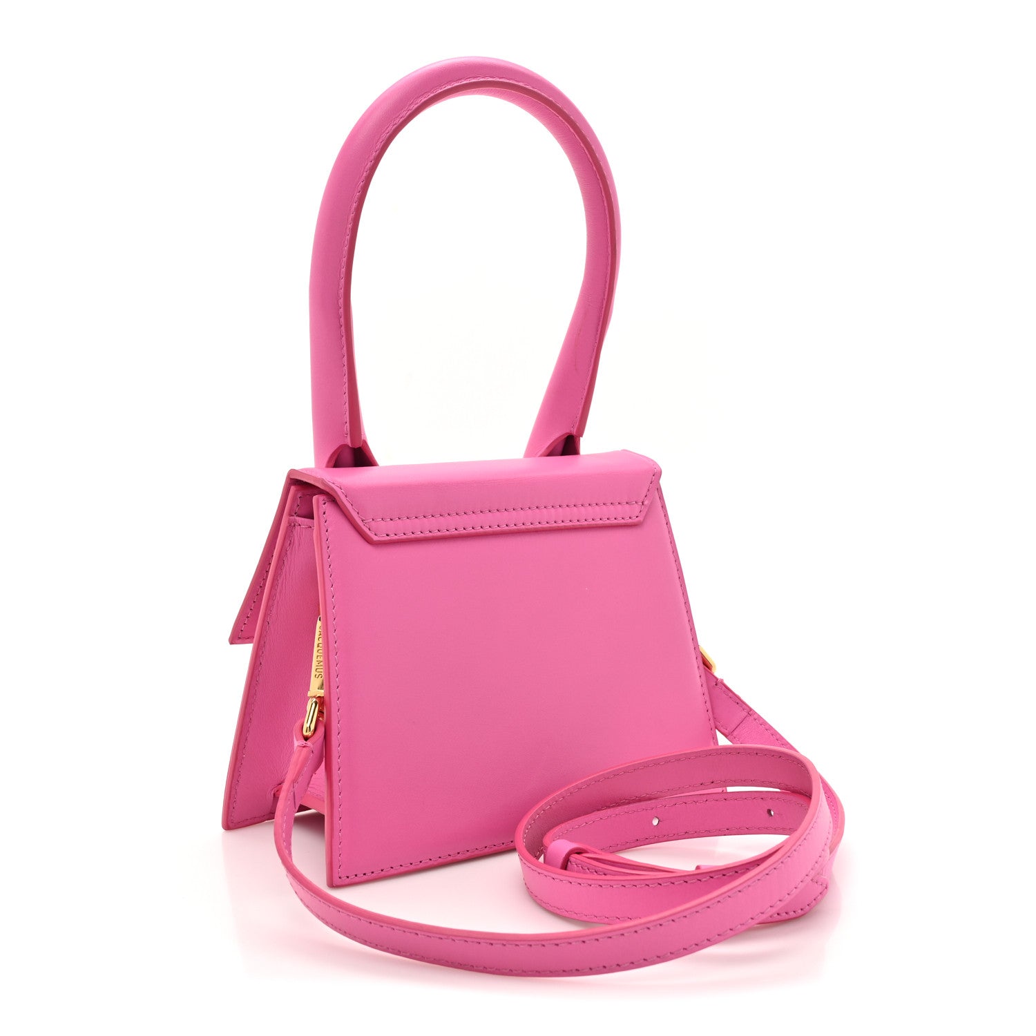Jacquemus Smooth Calfskin Le Chiquito Moyen Neon Pink 3 of 16