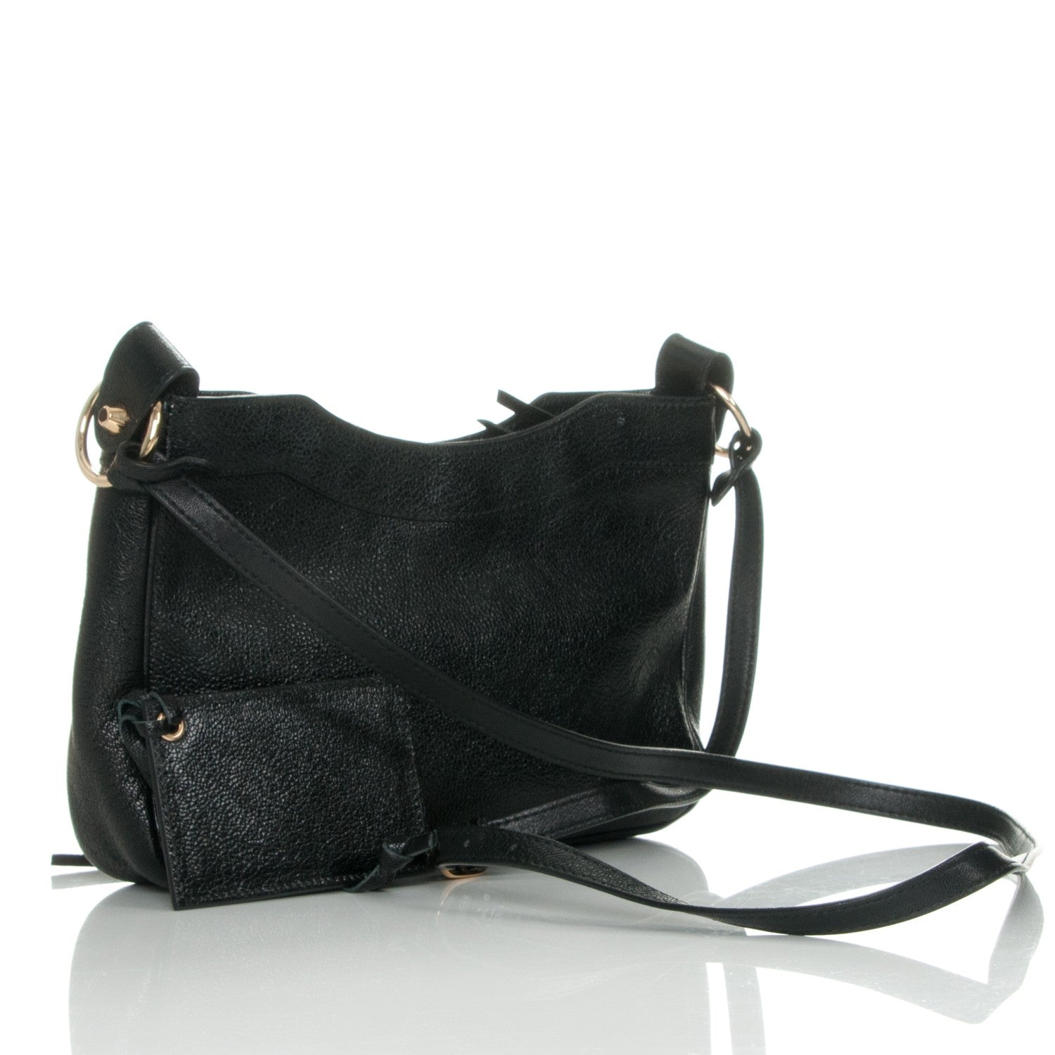 Balenciaga Chevre Gold Metallic Edge Hardware Hip Black 3 of 7