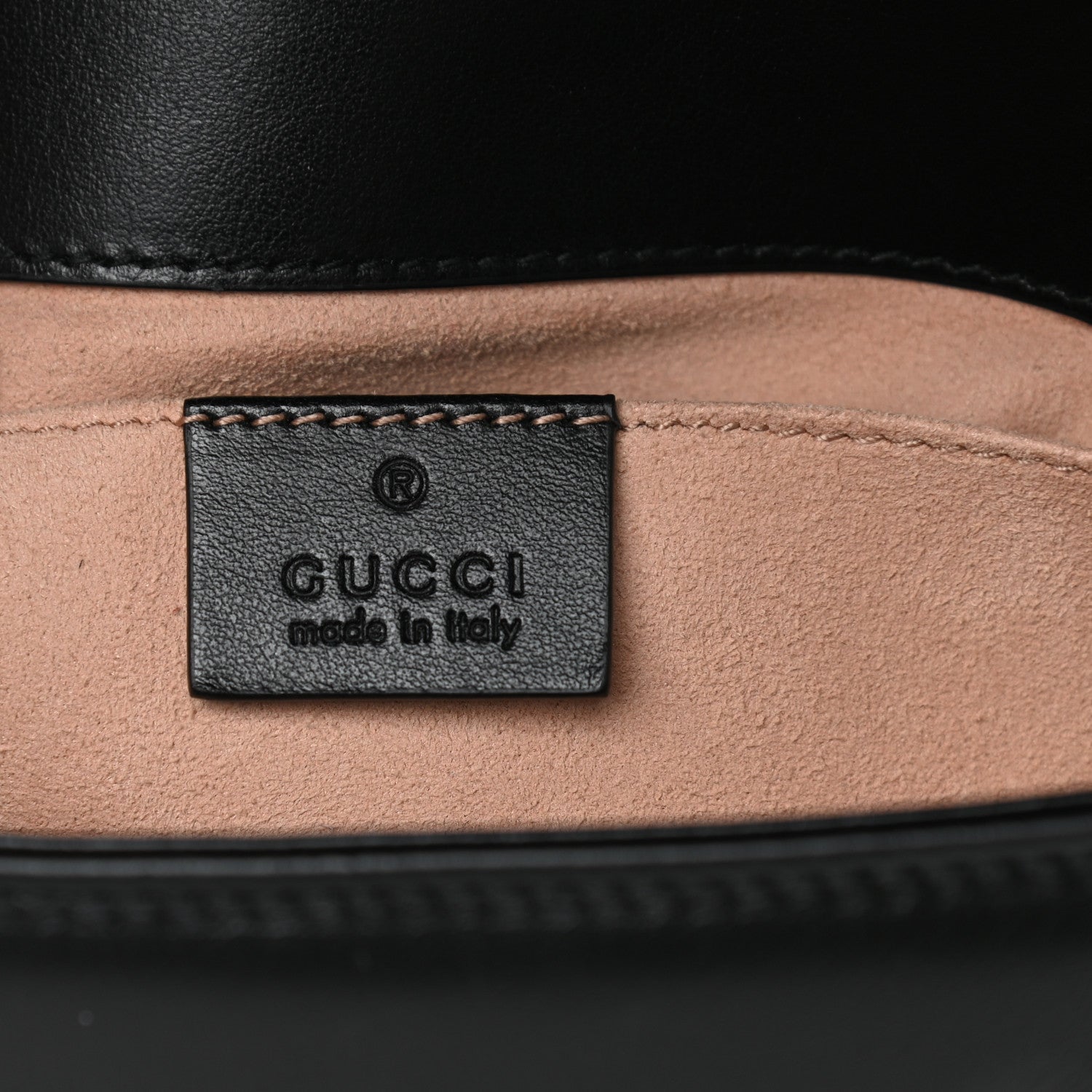 Gucci Calfskin Matelasse Mini GG Marmont Shoulder Bag Black 11 of 21