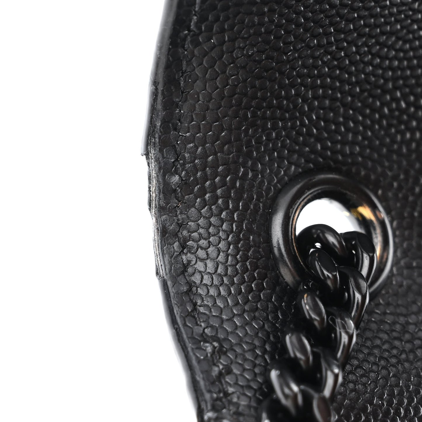 Grain De Poudre Small Monogram Monochrome Kate Satchel Black