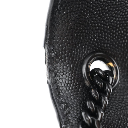 Saint Laurent Grain De Poudre Small Monogram Monochrome Kate Satchel Black 12 of 13