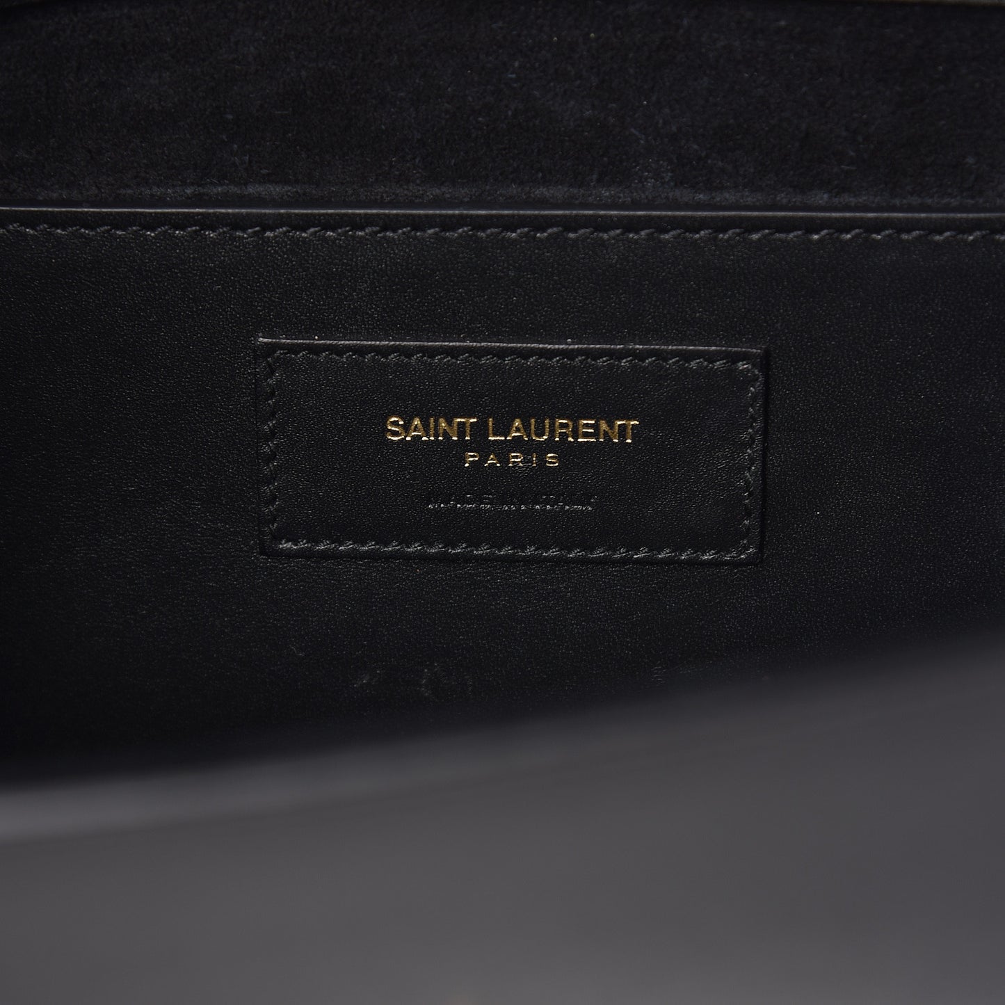 Calfskin Classic Monogram Tassel Clutch Black