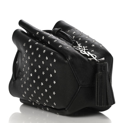 Saint Laurent Calfskin Star Studded Small Emmanuelle Bucket Bag Black 4 of 8