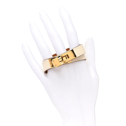 Hermes Epsom Kelly Double Tour Bracelet T1 Nata 2 of 5