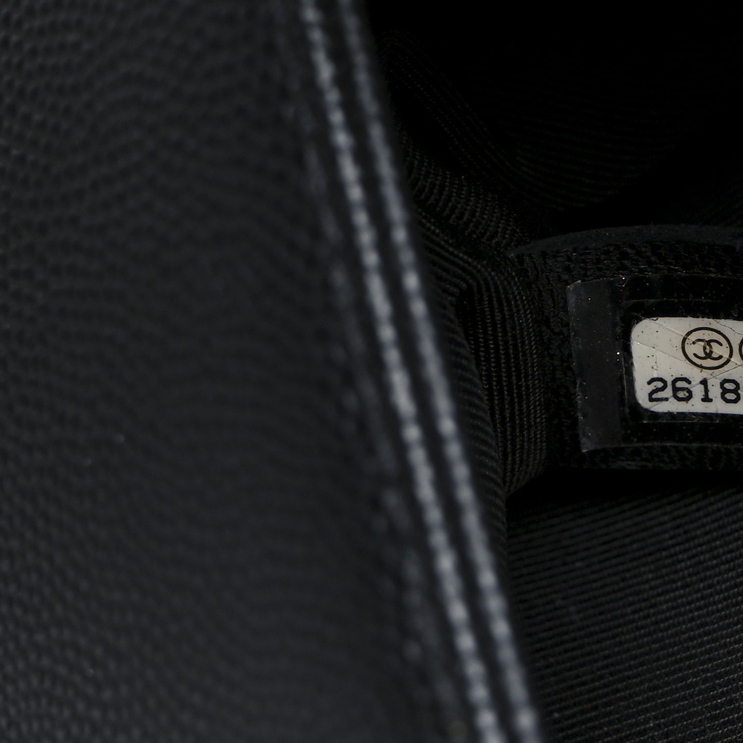 Caviar Quilted Small Boy Flap Black