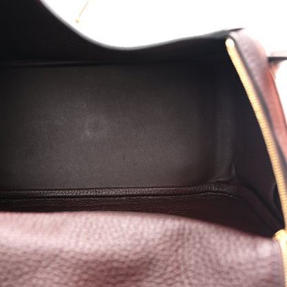 Hermes Taurillon Clemence Matte Niloticus Crocodile Touch Lindy 26 Rouge Sellier Bourgogne 5 of 11