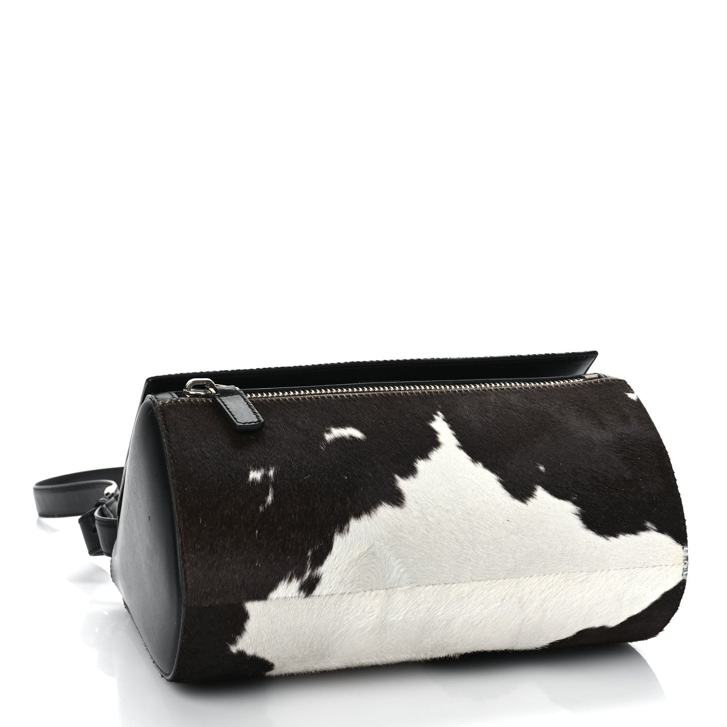 Givenchy Cow Hair Medium Pandora Box Crossbody Bag Brown White 4 of 9