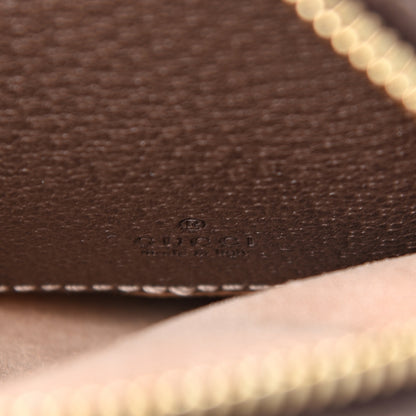 Gucci GG Supreme Monogram Web Mini Ophidia Double Zip Crossbody Bag Brown 6 of 10