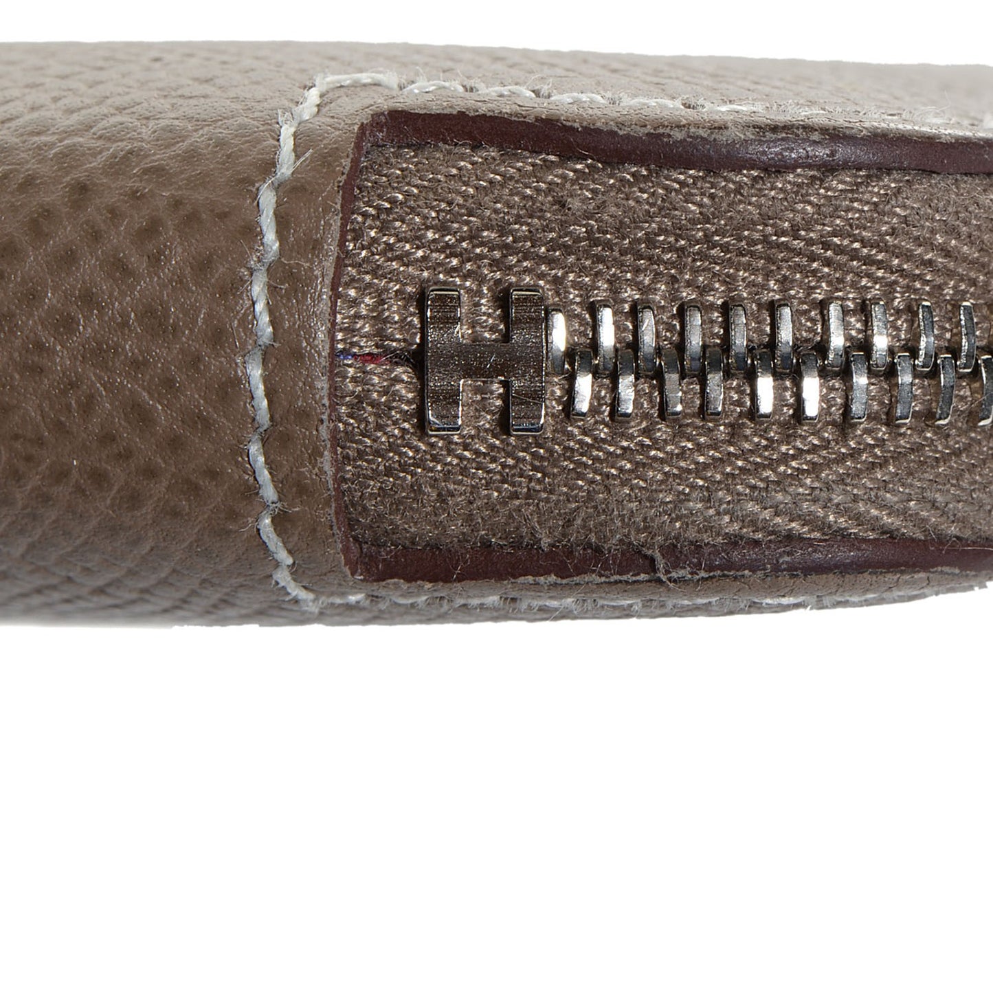Epsom Silk'in Wallet Etoupe Bleu Electrique