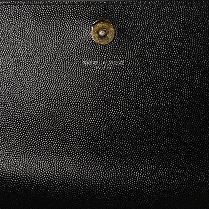Saint Laurent Grain De Poudre Medium Classic Monogram Kate Satchel Black 7 of 10