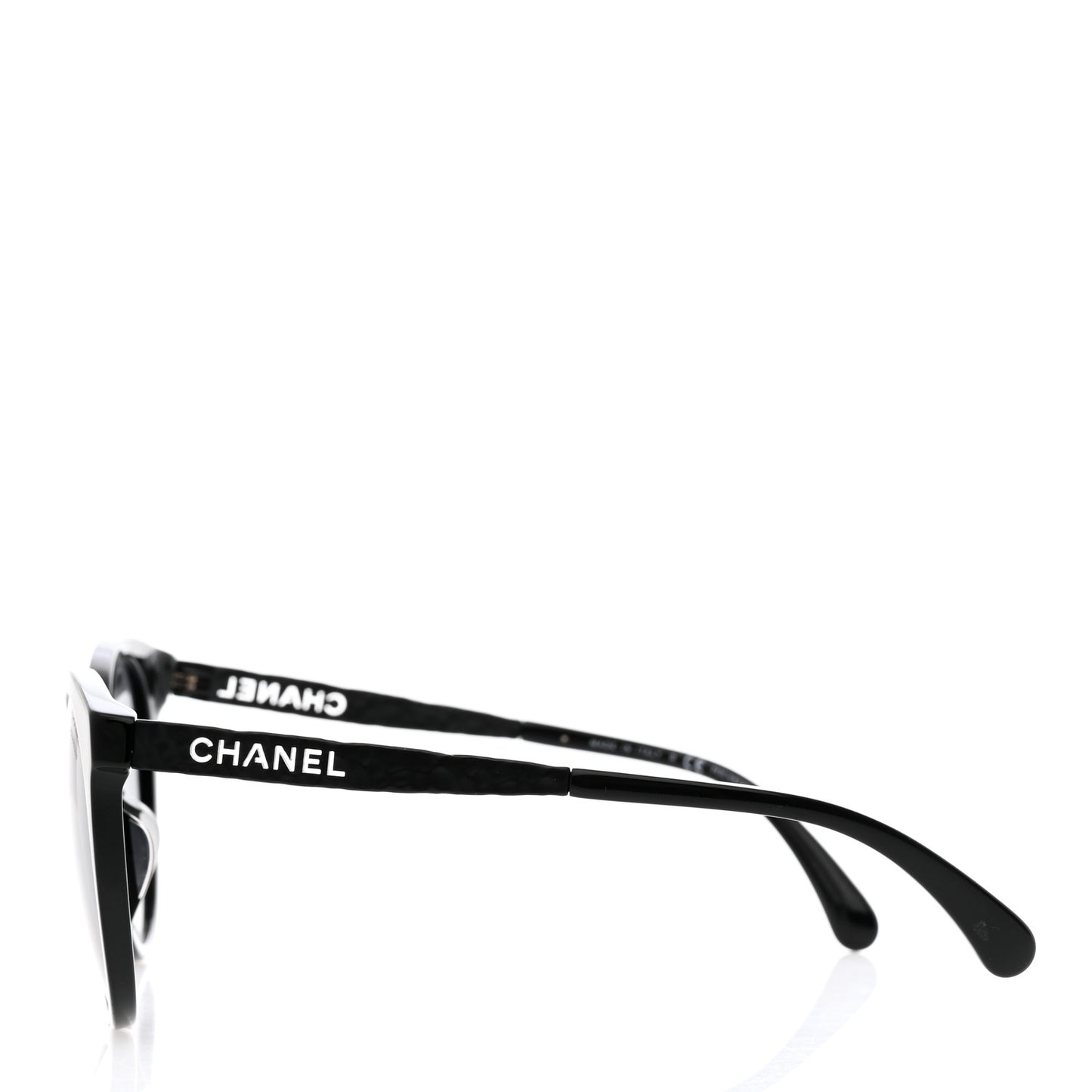 Acetate Metal Polarized Pantos Sunglasses 5440-A Black