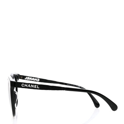 Chanel Acetate Metal Polarized Pantos Sunglasses 5440-A Black 3 of 8