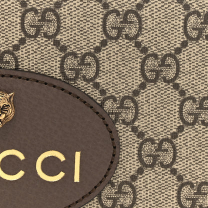 Gucci GG Supreme Monogram Web Neo Vintage Shoulder Bag Beige New Acero Crop 8 of 12
