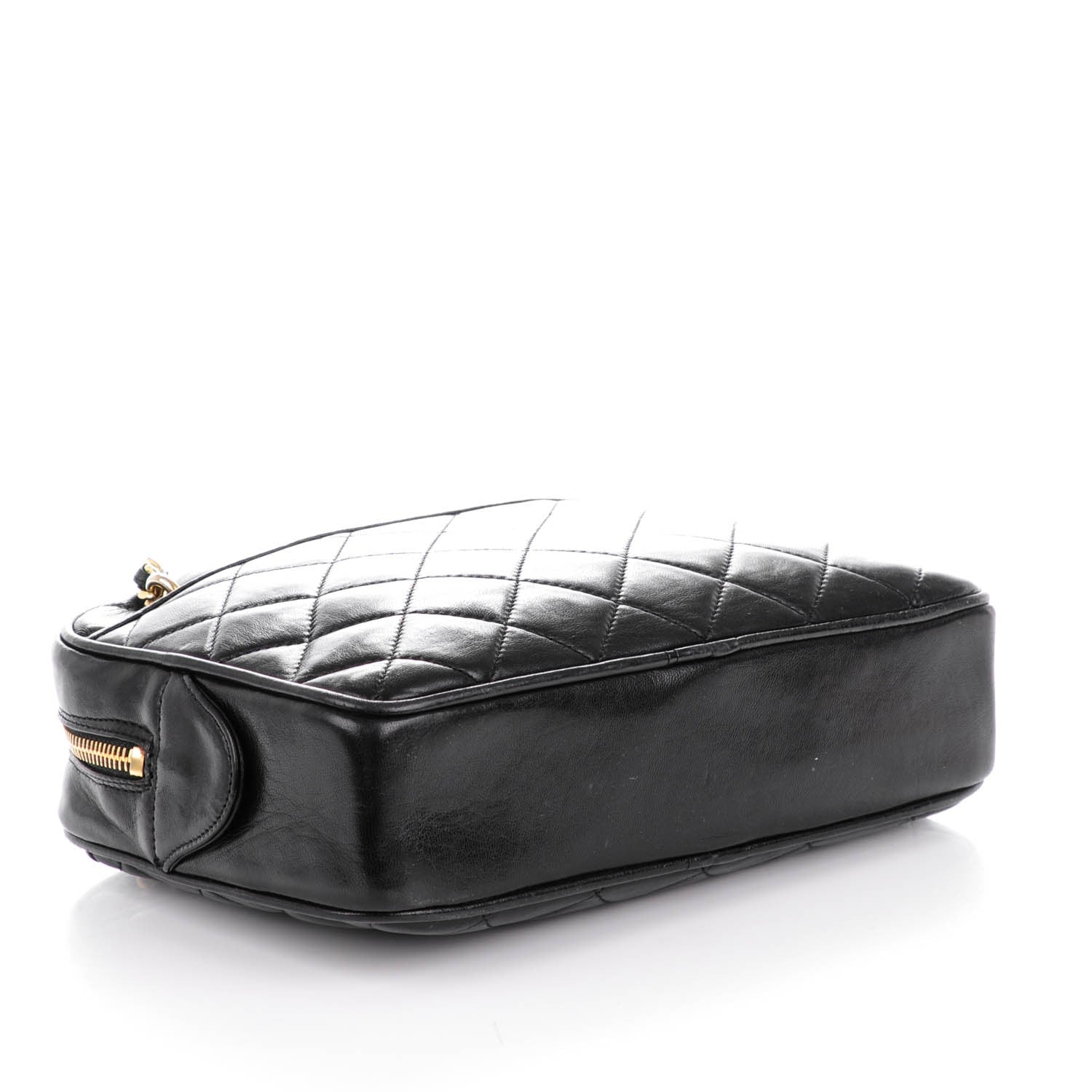 Chanel Lambskin Quilted Camera Case Black 4 of 7