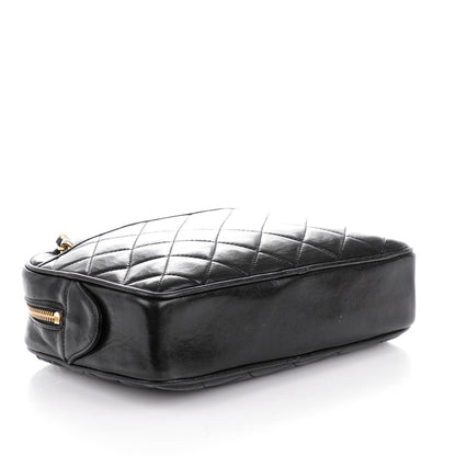 Chanel Lambskin Quilted Camera Case Black 4 of 7