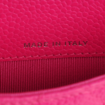 Chanel Caviar Quilted Small Flap Wallet Dark Pink 6 of 8