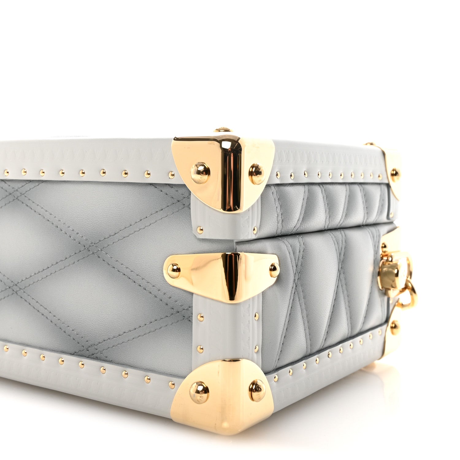 Louis Vuitton Lambskin Malletage Petite Valise Palazzo Ecume 9 of 9
