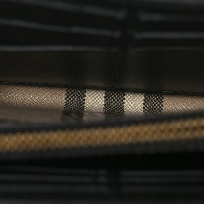 Burberry Vintage Check Calfskin Halton Wallet Black 5 of 9