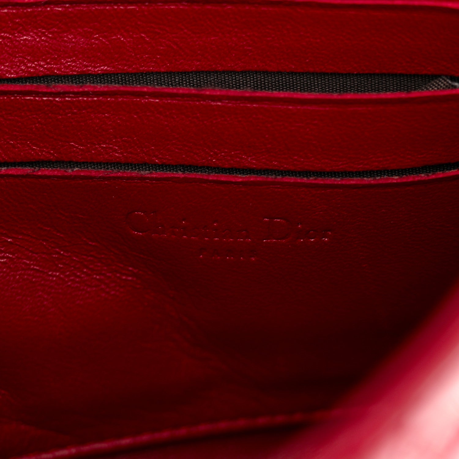 Christian Dior Patent Cannage Miss Dior Promenade Pouch Red 6 of 15