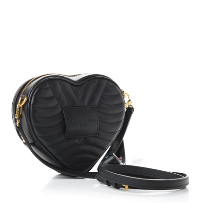Louis Vuitton Calfskin New Wave Heart Bag Black 3 of 8