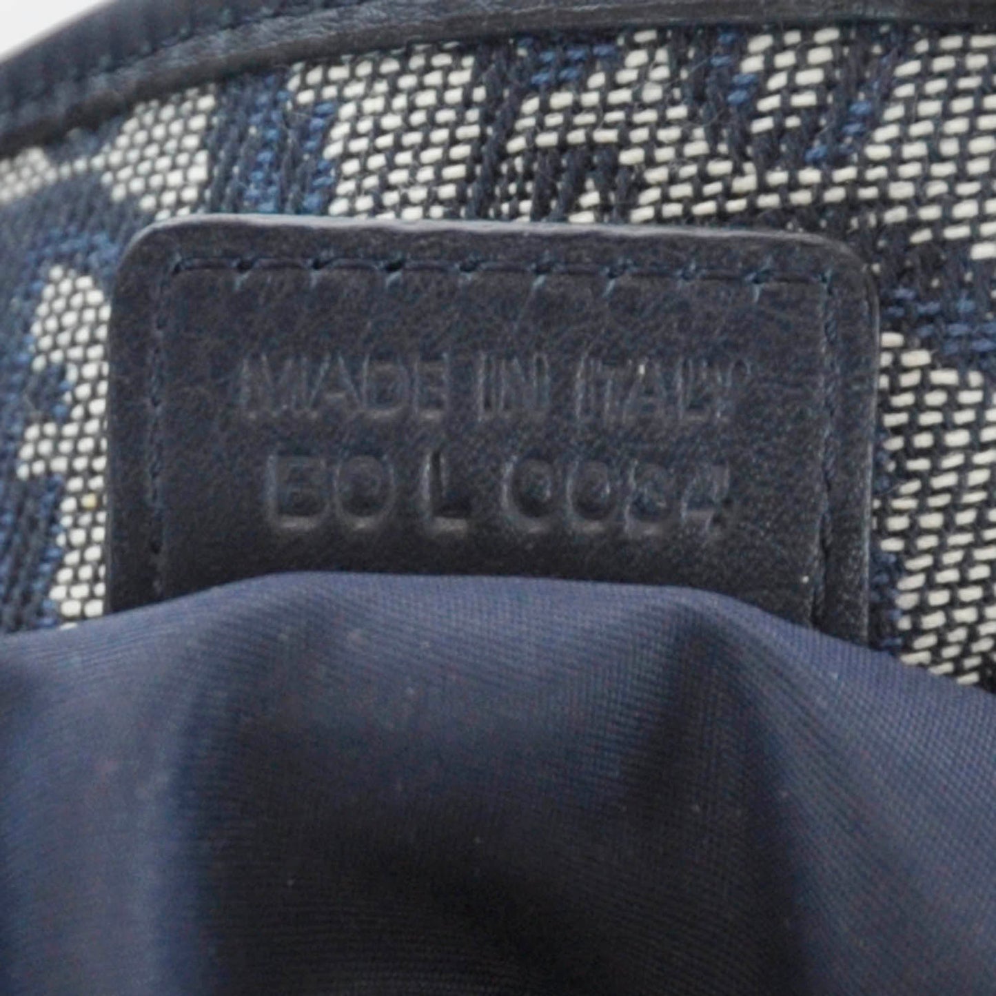 Monogram Charm Shoulder Bag Navy