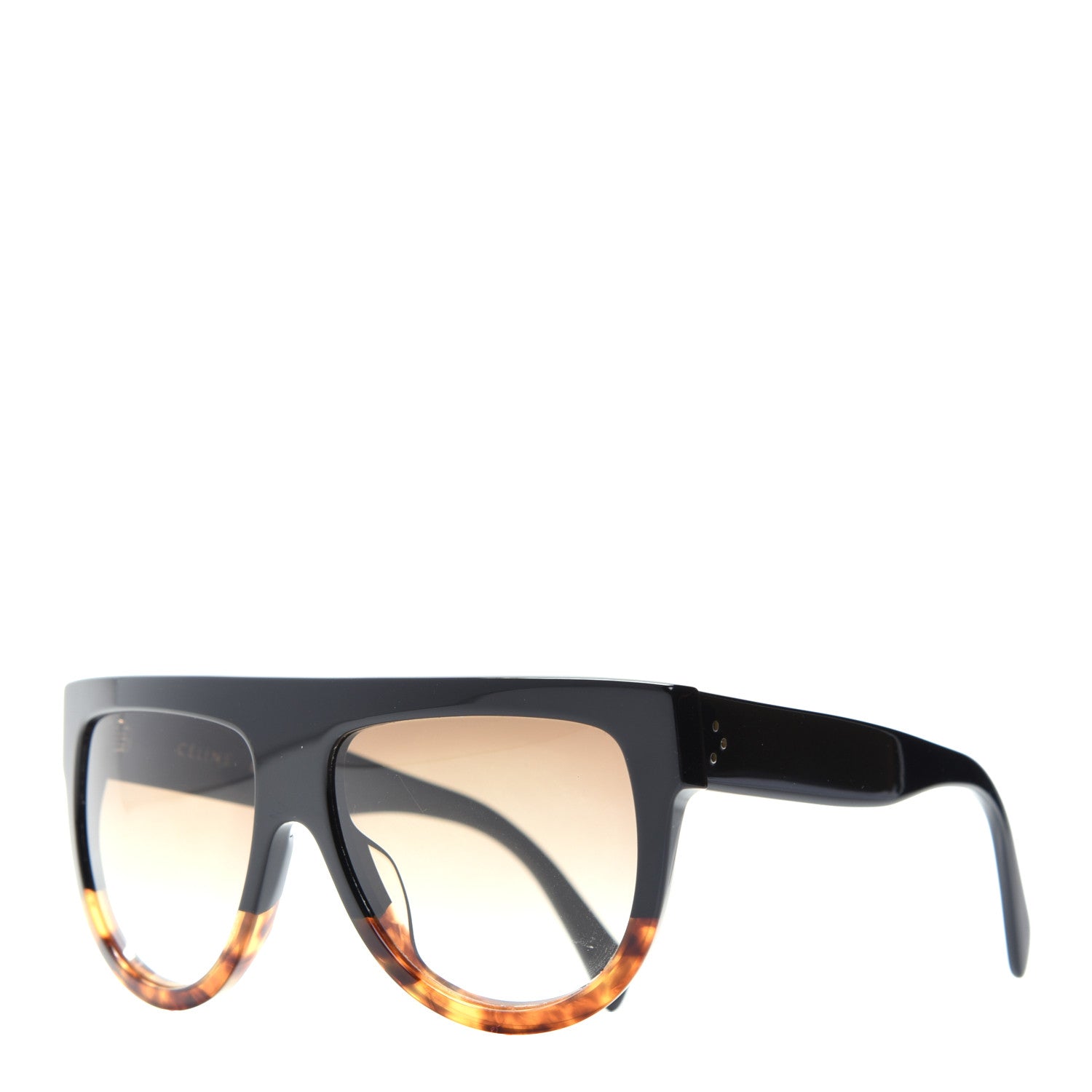 Celine Shadow Sunglasses CL 41026/S Black Havana 1 of 6