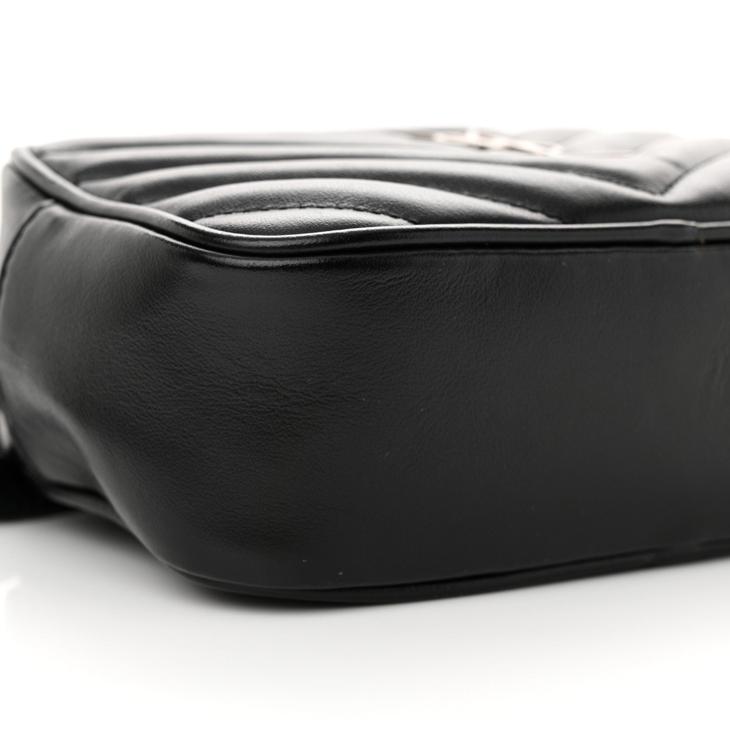 Saint Laurent Calfskin Matelasse Monogram Lou Belt Bag Black 9 of 10