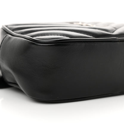 Saint Laurent Calfskin Matelasse Monogram Lou Belt Bag Black 9 of 10