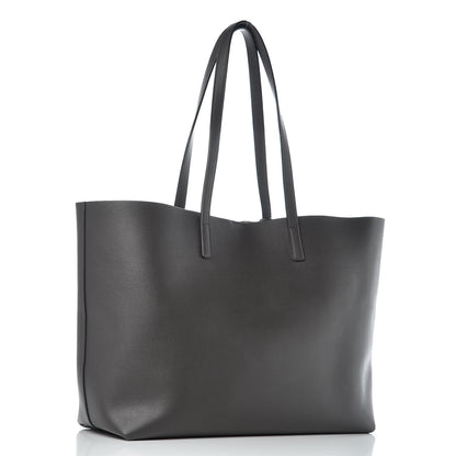 Saint Laurent Calfskin Large Shopping Tote Dark Grey 3 of 13