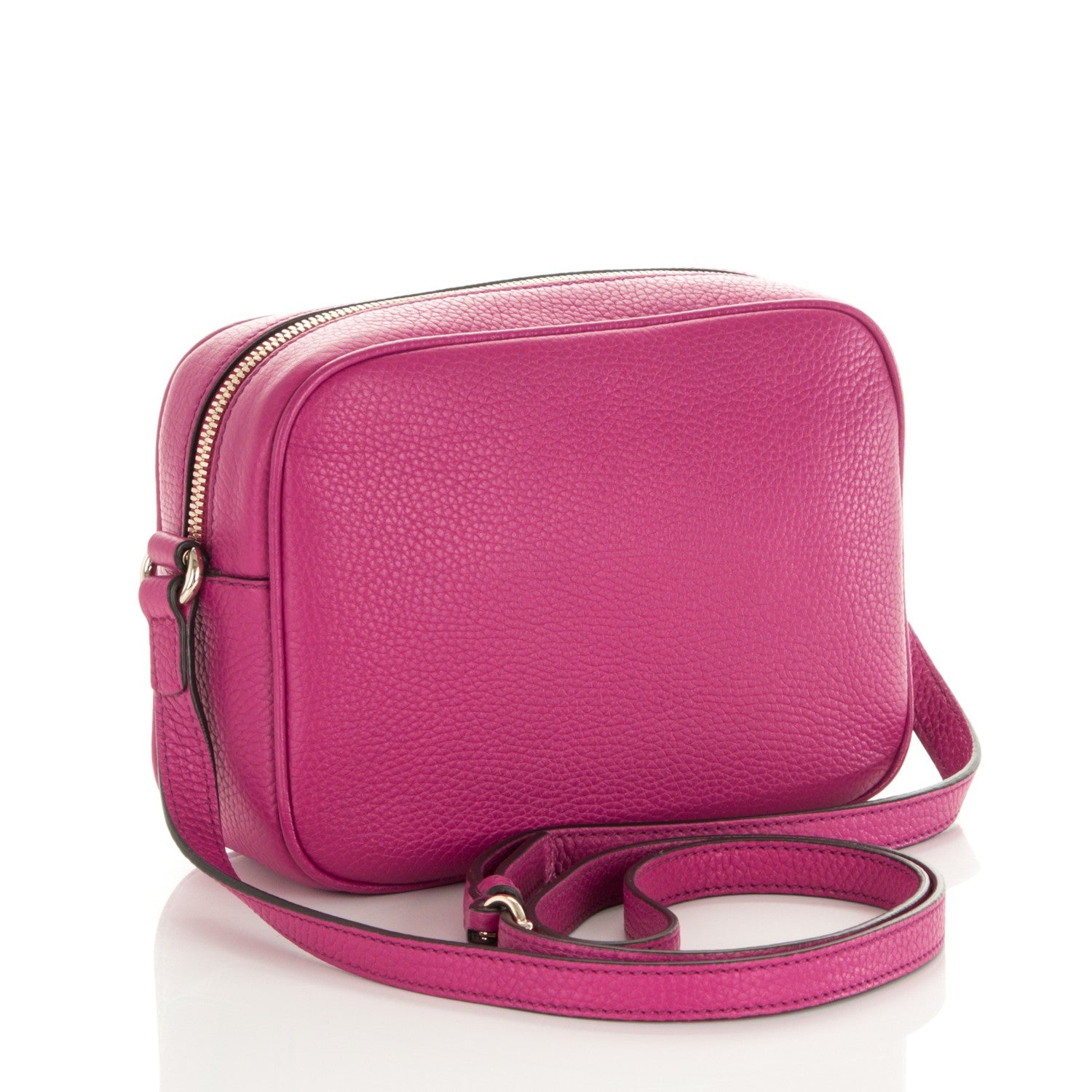 Gucci Cellarius Calfskin Small Soho Disco Bag Bright Bouganville 3 of 7
