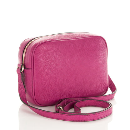Gucci Cellarius Calfskin Small Soho Disco Bag Bright Bouganville 3 of 7