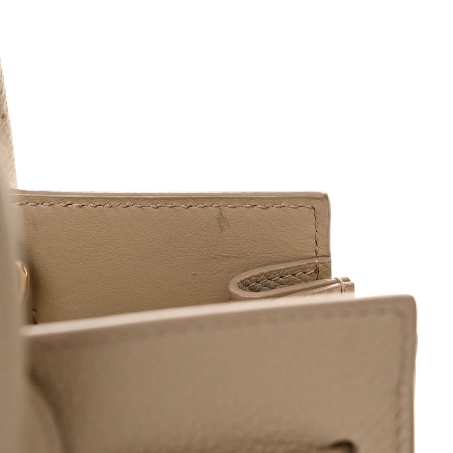 Grained Calfskin Nano Sac De Jour Sea Salt