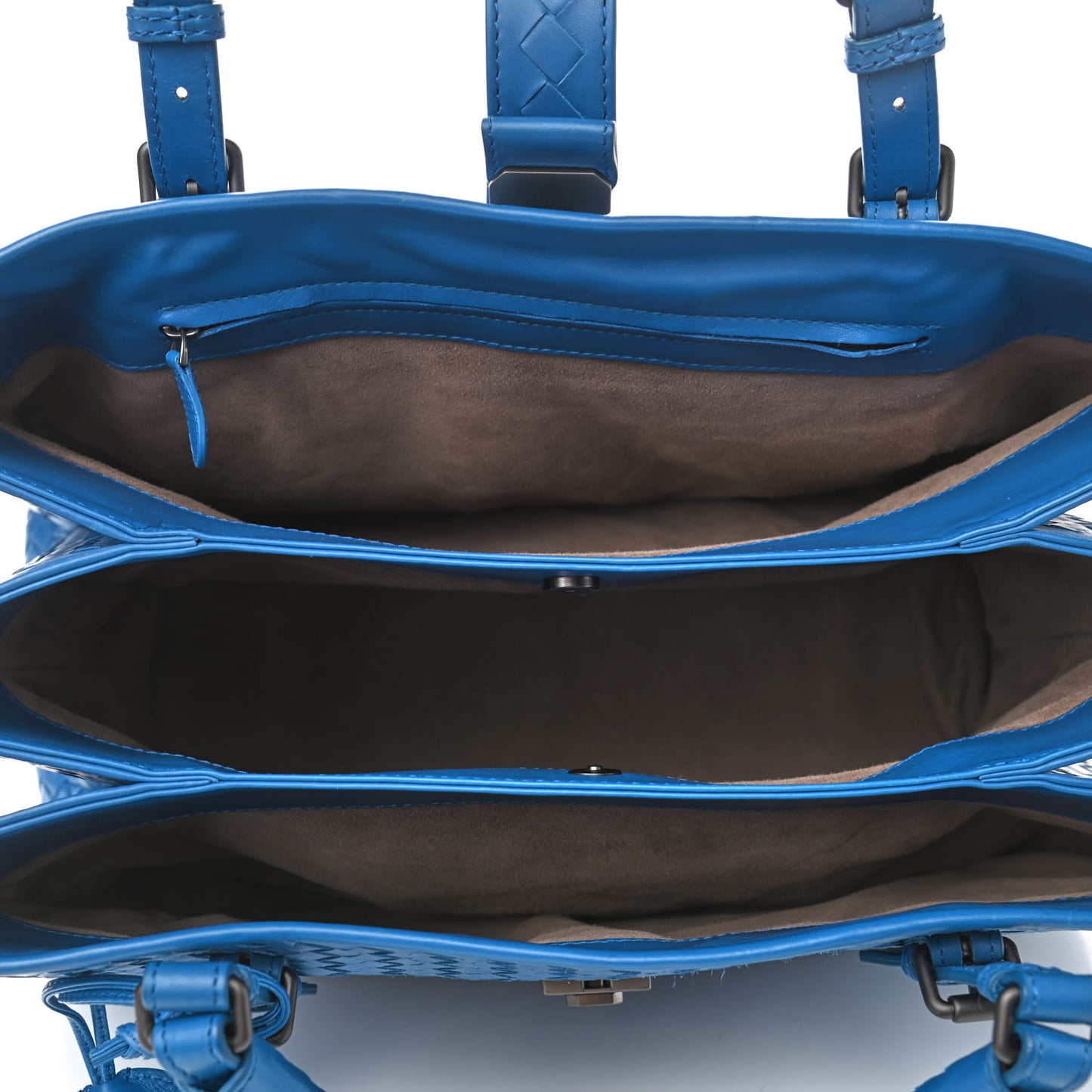 Nappa Intrecciato Medium Roma Tote Bleuette