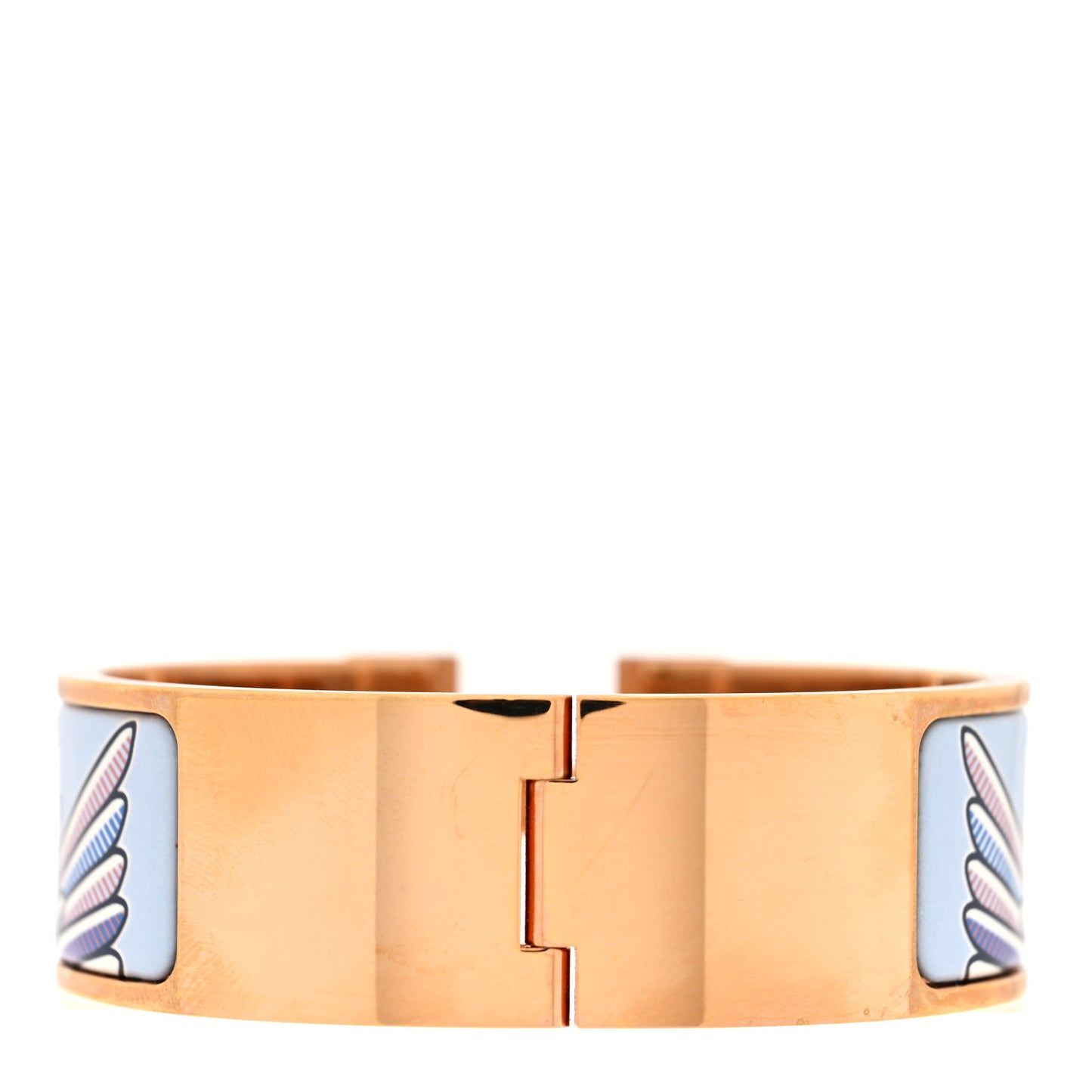 Enamel Printed Pegase Pop Wide Click Clac H Bracelet Album De Soie Bis